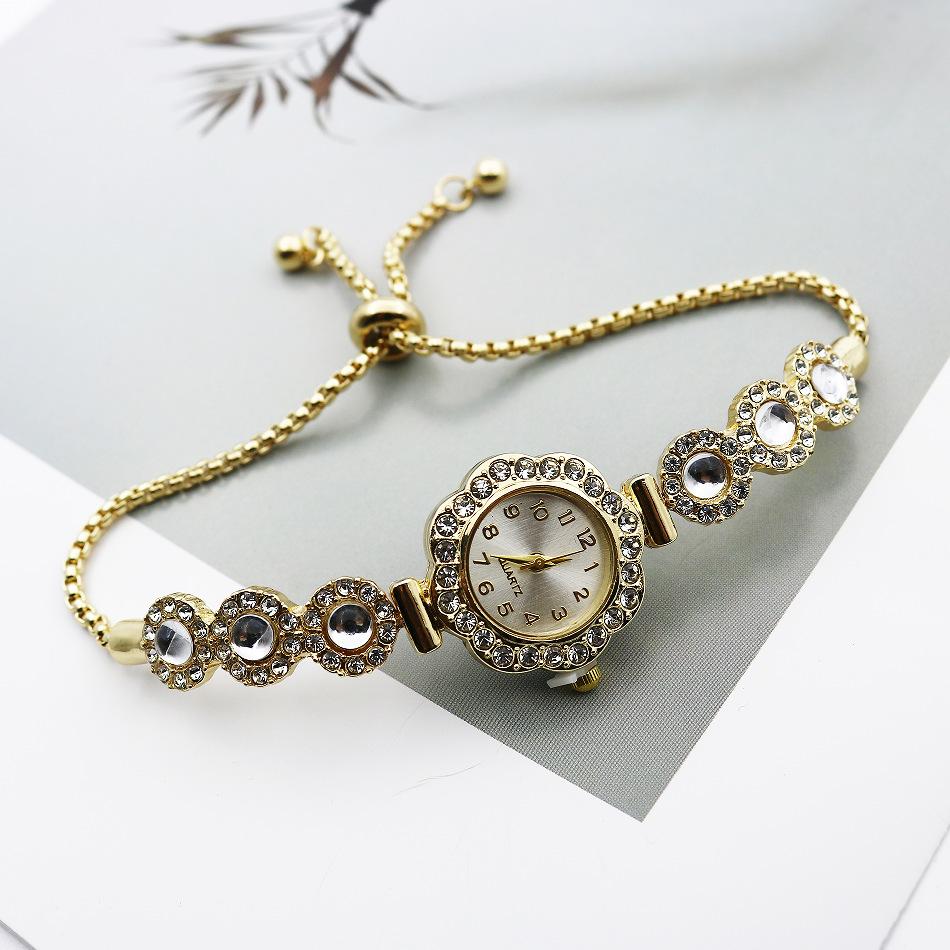 Женские часы Браслет из халцедона Часы на шнурке Свободная регулировка Легкая роскошь Темперамент Мода Кварцевые часы