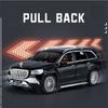 1/24 Scale Maybach GLS-Class GLS600 Diecast Car Model Toy, Pull Back Toy Vehicle with Sound and Light for Kids Toddler Boys Girls Gift Collection