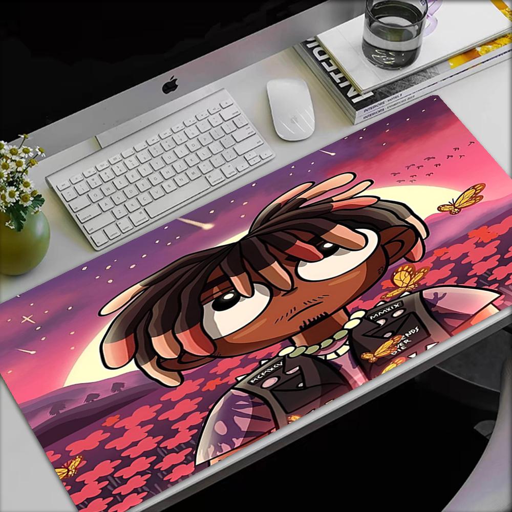 Juice WRLD Theme Mouse Pad, Non Slip Rubber Base, Multifunctional Office & Home Decor, Perfect for Workspace Personalization.