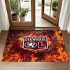 Lyon FC Design Crystal Velvet Rug Soft Decorative Mat for Bedroom Entrance