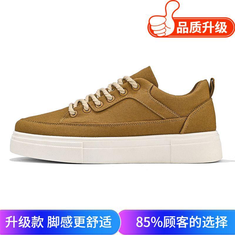 Мужская обувь из парусины 2024 года, новая осенняя спортивная и досуговая универсальная студенческая обувь, мягкая подошва, черная тканевая обувь, нишевая модная обувь