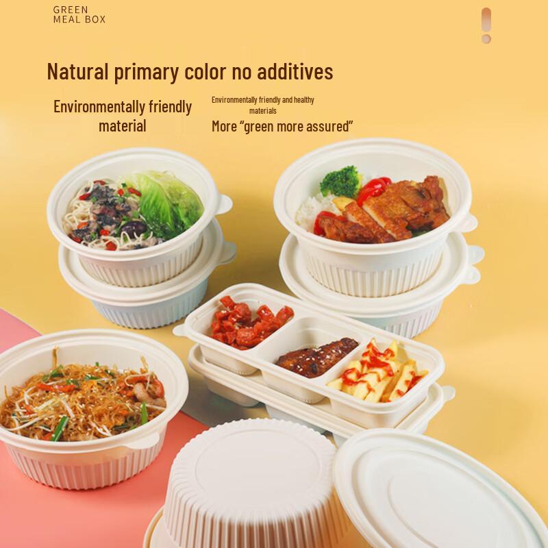 Xinyi 650ml Rectangular Biodegradable Corn Starch Food Containers