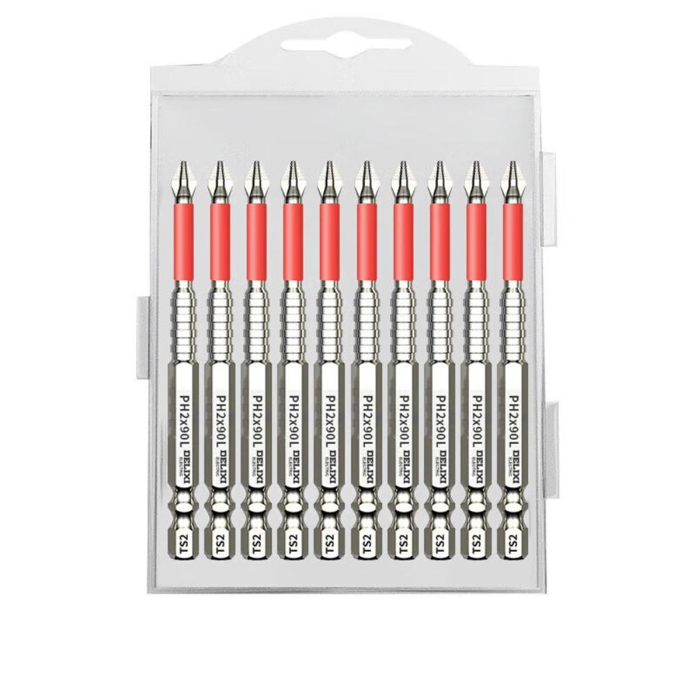6/10/20pcs S2 Zinc Zinc Alloy Steel Cross Screwdriver  Head Non-slip Electric Screwdriver Bit  Electric Drill