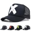 Классическая кепка Snapback с принтом Hip Hop X Сетчатая вставка Унисекс Бейсболка для защиты от солнца летом Повседневная мода