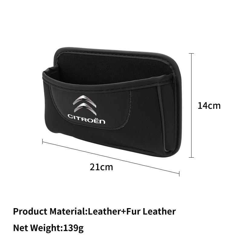 Car Door Storage Box Fur Pocket Phone Glasses Organizer Auto Accessories For Citroen C4 C3 C5 C1 C2 Berlingo Celysee Cactus