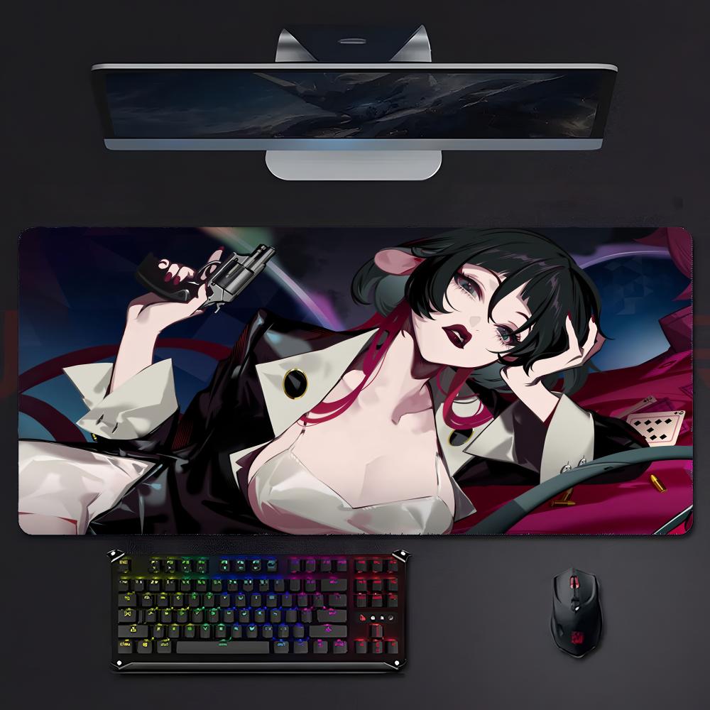 Игровой Стильный Zzenless Zone Zero Коврик для Мыши Mousepad Большой Игровой Заблокированный Край Утолщенный Компьютерный Стол Настольный Коврик