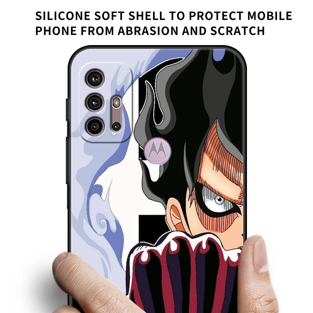 Цельный чехол с аниме для мальчиков для Motorola G30 G60 Edge 20 G9 G22 G8 Power G31 G500 G50 30 Pro, черные мягкие чехлы для телефона
