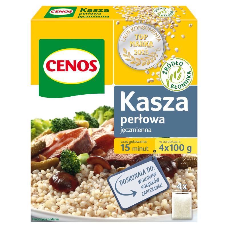 Крупа ячневая перловая Cenos 400 г (4 пакетика) x 2 шт.