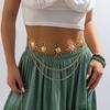 Bohemian Retro Sunflower Metal Tassel Waist & Body Chain Jewelry
