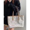 Ielgy Retro Premium Texture Tote Bag Commuter Large Capacity Shoulder Bag