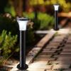 Long-lasting Illumination Until the Next Morning GWSOLAR Lightweight Aluminum Pole Solar Light Set of 2 [100lm Brightness  Clear Glass  58cm Height]