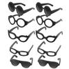 20Pcs Toy Decorative Black Mini Sunglasses Dress Up Cosplay Accessories