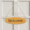 Charming Wooden Welcome Plaque for Entryway - Handmade Front Door Sign