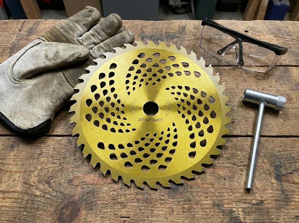 Tarcza Widiowa Do Kosy Spalinowej 255 Mm 40T Do Krzewów, Chwastów I Gęstych Zarośli