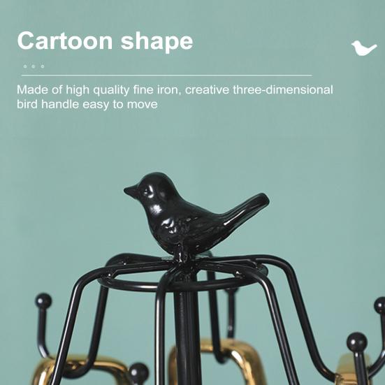 Подставка для чашки с 6 крючками и блюдцем, подставка для хранения чашек