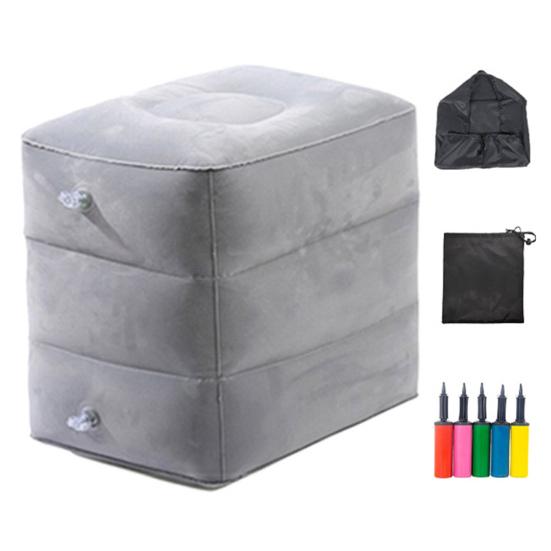 Надувная подставка для ног в самолете, регулируемая по высоте, износостойкая, супермягкая подставка для ног для путешествий, удлинитель кресла в самолете