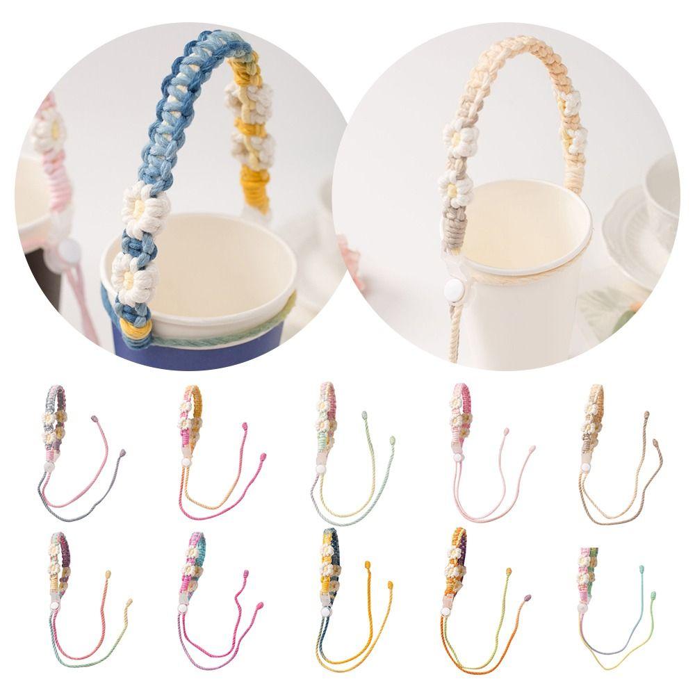 Coffee Milk Tea Cup Strap Water Bottle Handle Leakproof Packaging Strap Cup Carrying Strap