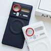 Для ZTE Nubia Z80 Z70 Z70S Ultra Кожаный чехол с ромбовидным узором Магнитное крепление Контрастные кнопки Рамка для камеры Защита от отпечатков пальцев