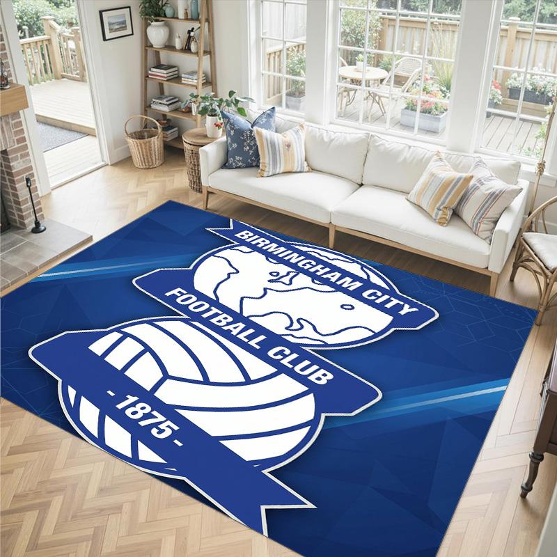 Birmingham City Design Crystal Velvet Carpet Cozy Non?Slip Printed Rug For Bedroom Living Room Entrance