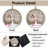 REWIDPARTY 50th Wedding Anniversary Ornament 50th Anniversary Tree Gifts Happy 50th Anniversary Keepsake Married Anniversary for Couple Gifts 3"