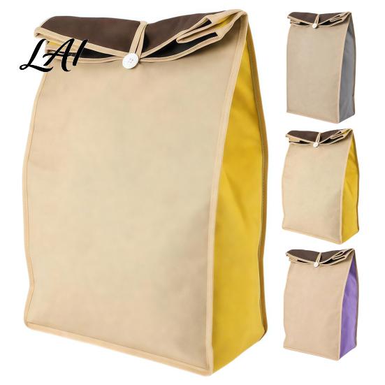Garlic And Onion Storage Organizers Self Sealing Potato Bag Breathable Non-woven Roll Top Closures Reusable Root Vegetable Keeper Organizer,