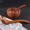Long Handle Ramen Rice Tableware Soup Scoops Natural  Kitchen Supplies Wooden Spoon