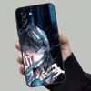 Чехол для телефона Ado Kyogen X Uta для Samsung Galaxy A13, A21s, A22, A31, A32, A52, A53, A71, A80, Мягкий черный корпус