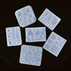 Cute Beads Cube Triangle Silicone Mold For Jewelry Earrings Pendant Making Resin UV Epoxy Resin Molds Crafts DIY Tool