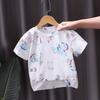 Boys' Short Sleeved Summer Clothes Baby's T-shirt Thin Design Boys' and Girls' Baby Tops for Summer