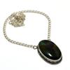 Labradorite Gemstone 925 Silver Plated Handmade Jewelry Necklace 18"