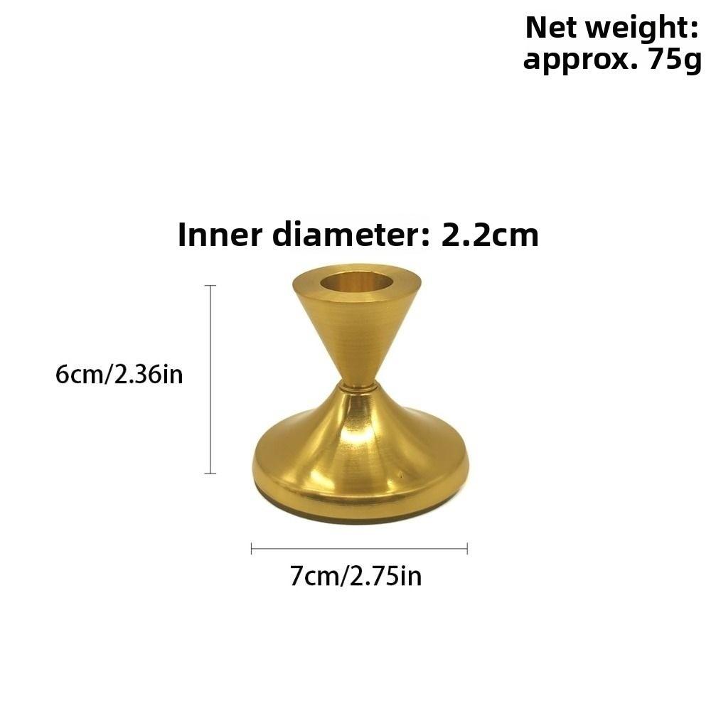 2PCS Vintage Style Candlestick Holders Metal Construction Durable Candle Stick Holders Decorative Short Candle Holders