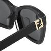 Fendi Retro Minimalist Versatile Cat Eye Sunglasses Unisex sunglasses Black FE40205F