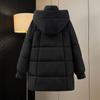 Autumn Winter Thicken Warm Parka Women Casual Sweety Solid Color Big Pocket Loose Hooded Coat Jackets Outwear