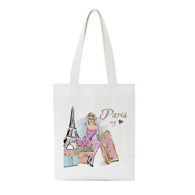 Four Cute Cat Print Crossbody Bags Large Capacity Harajuku Shoulder Canvas Bag Casual Fun Handbag Ulzzang New Women Bag Purse