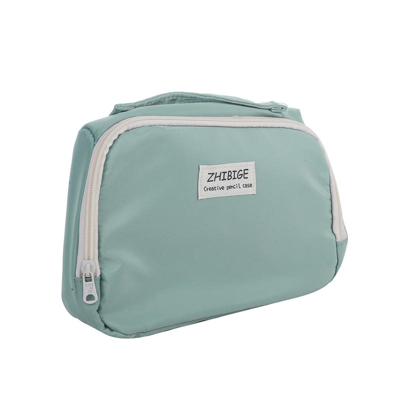 Большая вместительная сумка для ручек, черный простой японский пенал, канцелярские сумки для хранения, женские косметички