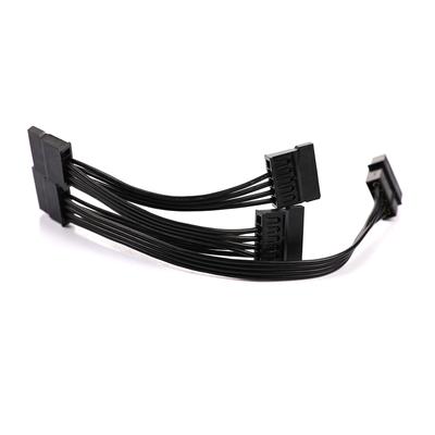 Diy Molex 4-контактный Ide от 1 до 5 Sata 15-контактный разъем питания для жесткого диска, разветвитель кабеля, шнур