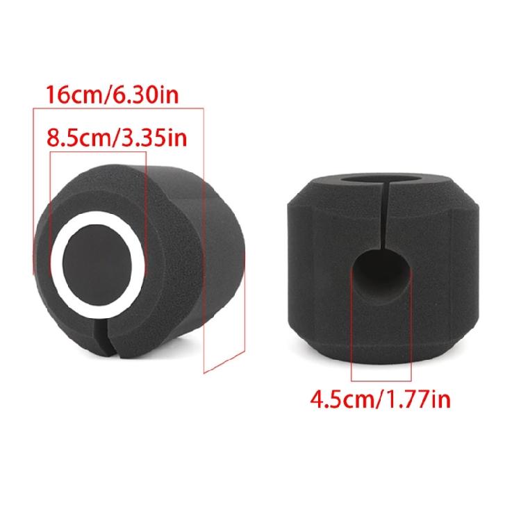 Microphone Soundproof Cover Windproof Sound Reduction Capacitve Mic Windscreen Net Sound-Absorbing Cover for Live