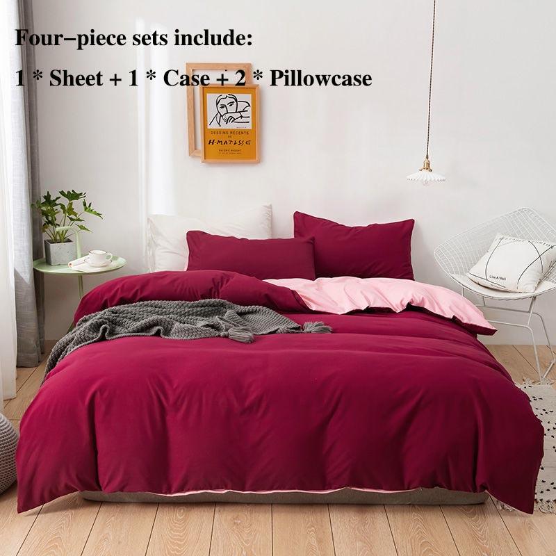 Кровать Четыре комплекта наволочек в рукаве Домашнее постельное белье 1,8 метра 2 метра Двуспальная кровать Fresh Princess Wind