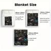 Deep Sea Creatures 2D Flat Pattern Flannel Blanket, High quality All Seasons, Home Decor, Warmth and Comfort, Perfect for Christmas Gifts.