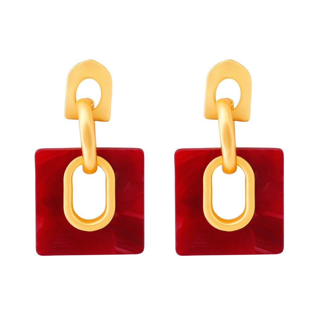 Модные геометрические серьги