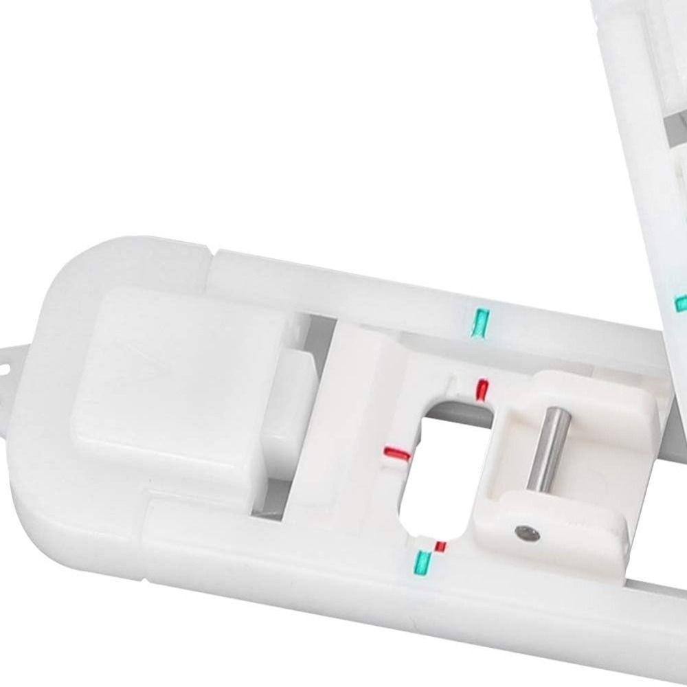 Белая 1-шаговая автоматическая лапка для петли-пуговицы, пластиковая лапка для петли-пуговицы, для швейных машин Brother