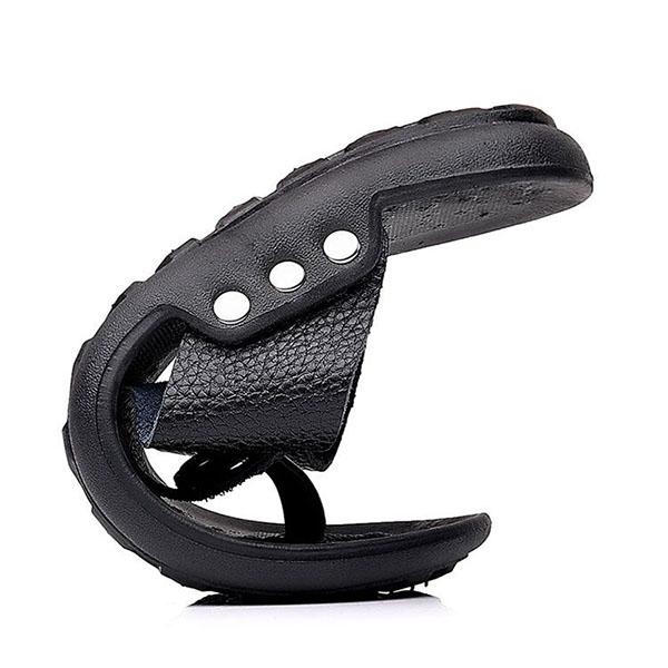 Summer Genuine Leather Slippers Men's Non-slip Flip-flops Fashion Casual Leather Slippers Sandals Men's Shoes