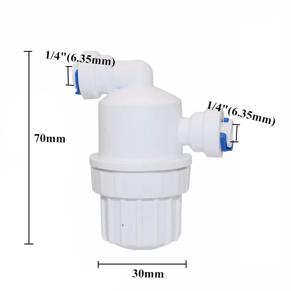 1/4"3/8" Quick Connect Microfilter Garden Irrigation System Filtration 40 Micron Filter For OD6.35/9.52mm Pipe Purifier Strainer