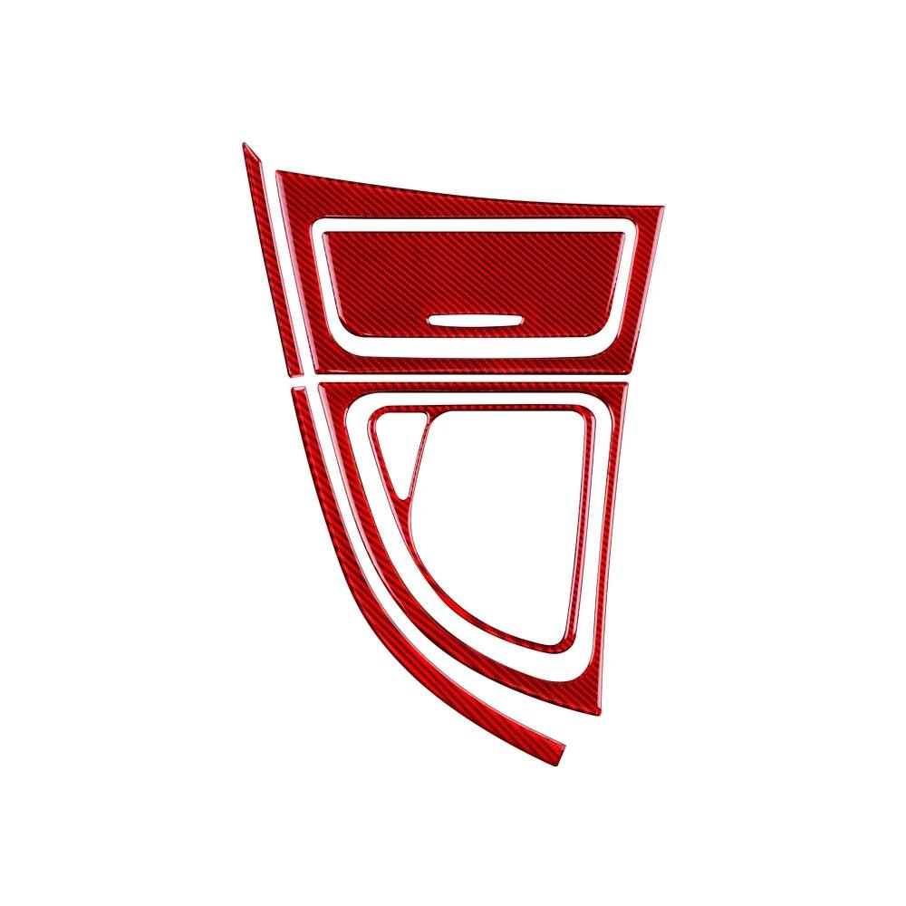 Для BMW 1 серии E81 E82 E87 E88 2008-2013 аксессуары из углеродного волокна, панель переключения передач автомобиля, боковая полоса, ящик для хранения, наклейка на раму