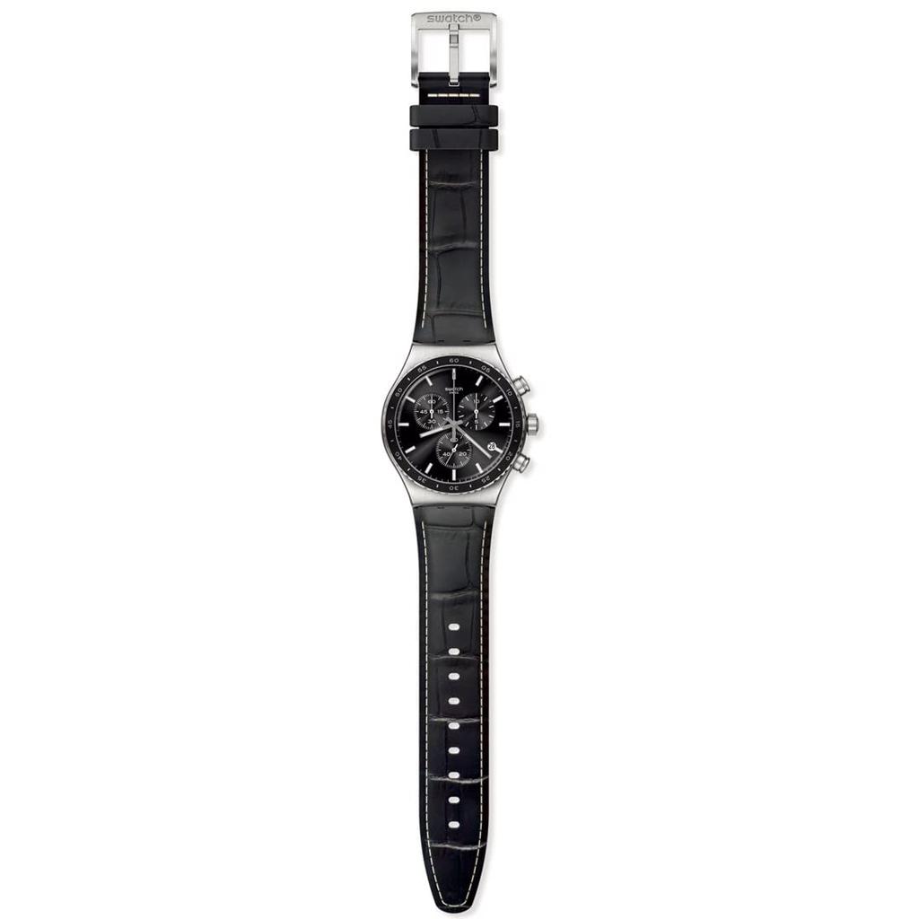 Watch Swatch CARBONIUM DREAM New Irony Chrono YVS495 Black [Swatch] Men's
