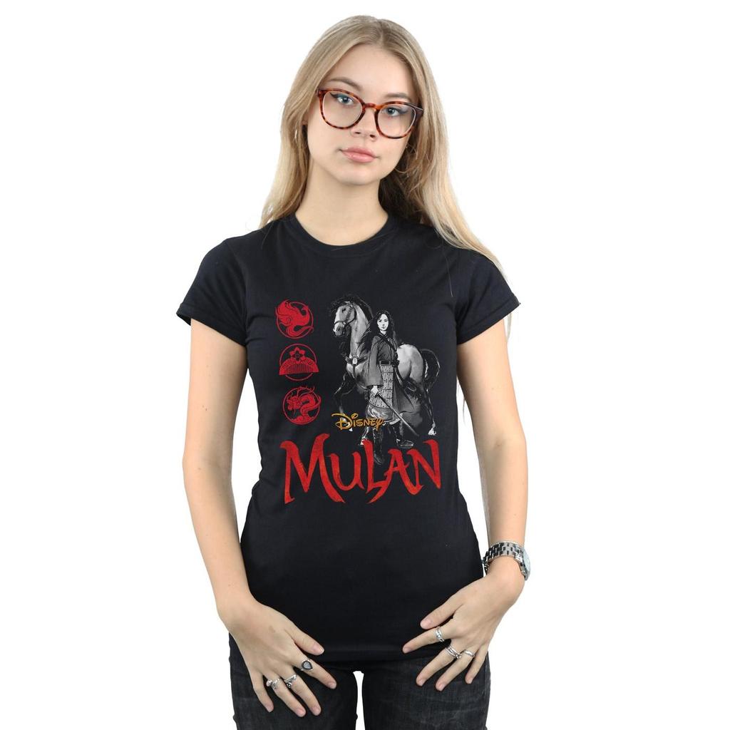 Disney Womens/Ladies Mulan Movie Horse Pose Cotton T-Shirt