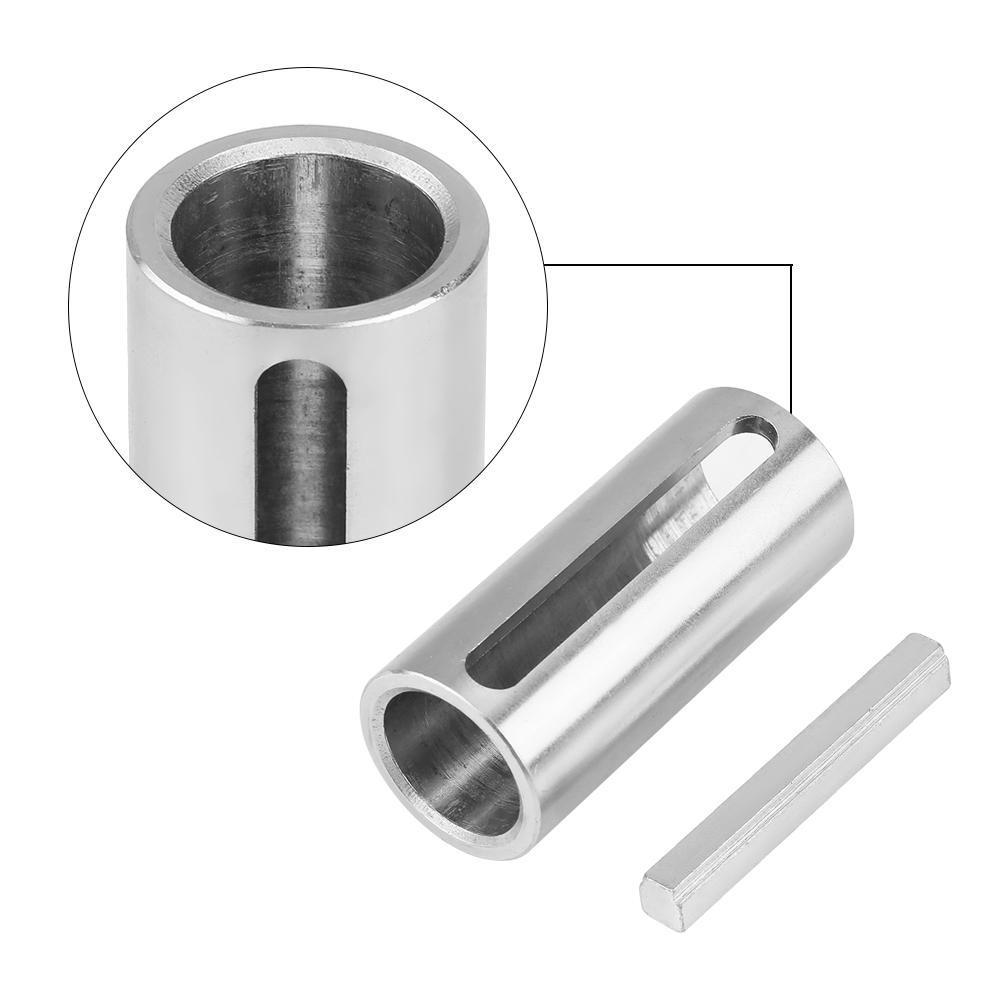 Crank Shaft Sve Adapter 3 / 4 to 1 Inch Hvy Duty Steel CNC NaMachined Step Key Included for Gas Engine Pulley Conversion Silver 2. Inches Lo