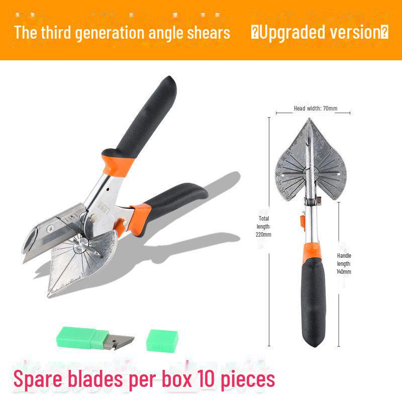 Многофункциональные ножницы с углом 45 градусов и складные клещи электрика с углом 90 градусов для деревообработки и облицовки кромок