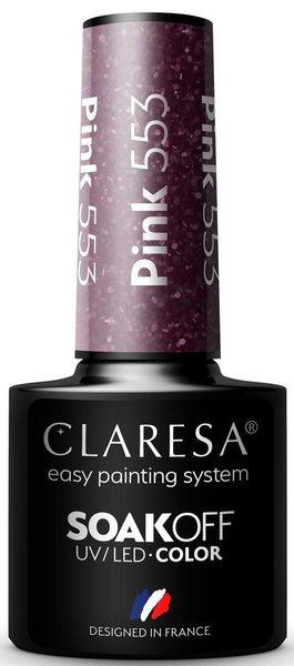 Claresa lakier hybrydowy pink 553 -5g