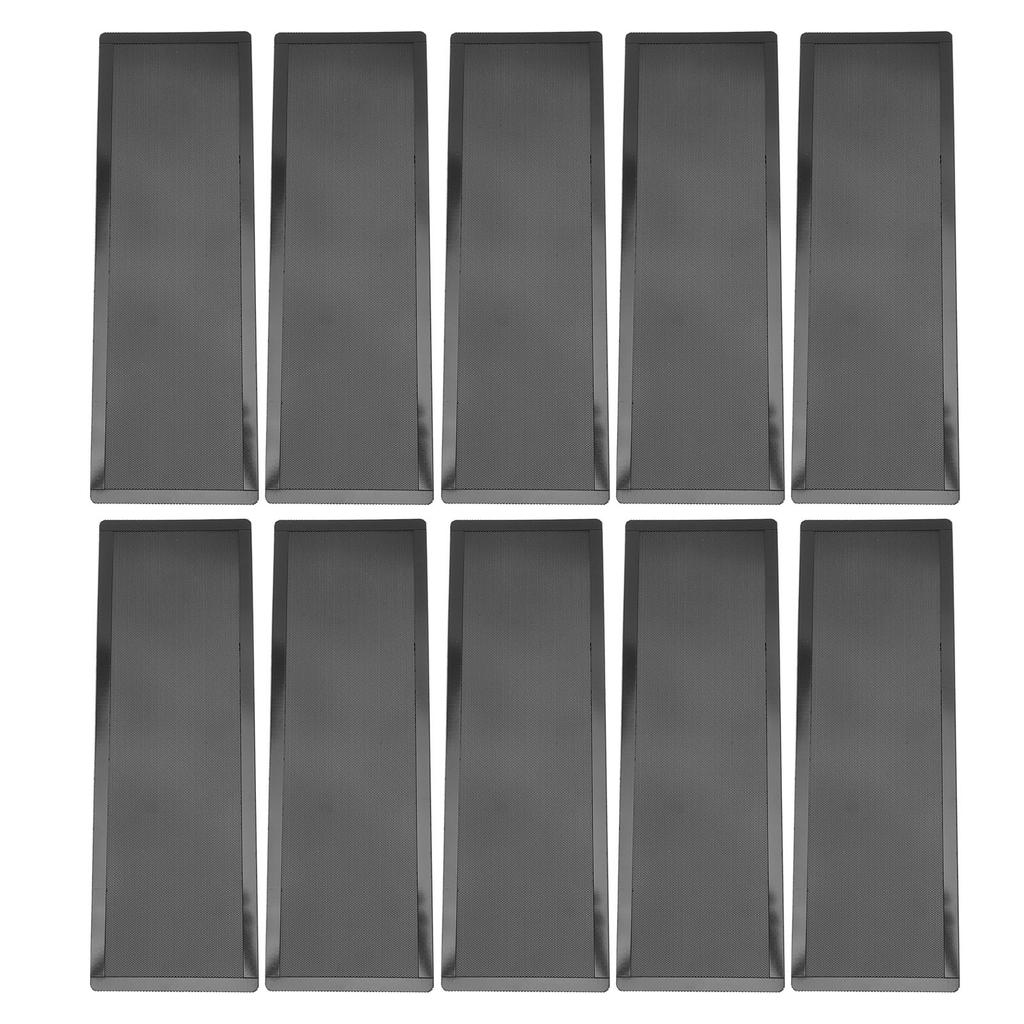 10PCS PC Case Dust Filter Cover Black Fine Hole PVC Magnetic Computer Case Dust Cover for PC Case
